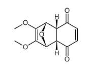 7,10-epoxy-8,9-dimethoxy-cis-1-transoid-1,10-cis-10-bicyclo[4.4.0]deca-3,8-dien-2,5-dione Structure