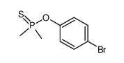 p-bromophenyl ester of dimethylthionephosphinic acid Structure