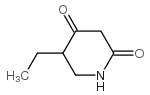 5-乙基-2,4-哌啶二酮结构式