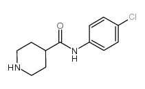 N-(4-氯苯基)哌啶-4-甲酰胺结构式