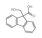 9-(hydroxymethyl)fluorene-9-carboxylic acid Structure
