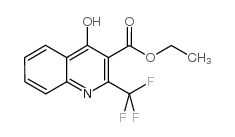 Ethyl 4-hydroxy-2-(trifluoromethyl)quinoline-3-carboxylate Structure