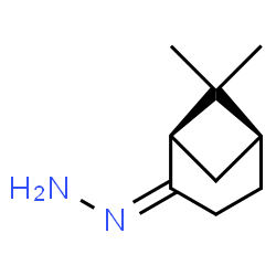 Bicyclo[3.1.1]heptan-2-one, 6,6-dimethyl-, hydrazone, (1R,5S)- (9CI)结构式