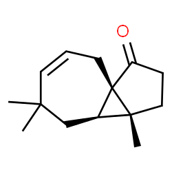 Cyclopenta[1,3]cyclopropa[1,2]cyclohepten-1(2H)-one, 3,3a,3b,4,5,8-hexahydro-3a,5,5-trimethyl-, (3aR,3bR,8aS)-rel- (9CI) Structure