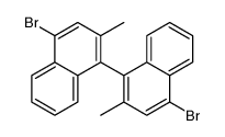 4-bromo-1-(4-bromo-2-methylnaphthalen-1-yl)-2-methylnaphthalene Structure