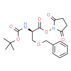 Boc-O-苄基-D-丝氨酸N-羟基琥珀酰亚胺酯结构式