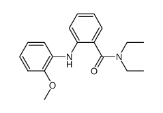 N,N-diethyl-2-((2-methoxyphenyl)amino)benzamide结构式