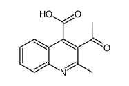 3-乙酰基-2-甲基喹啉-4-羧酸结构式