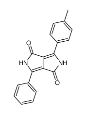 3-phenyl-6-(p-tolyl)-2,5-dihydropyrrolo[3,4-c]pyrrole-1,4-dione结构式