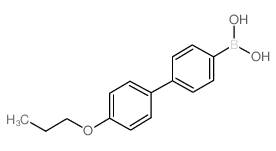 4-(4'-丙氧基苯基)苯基硼酸结构式