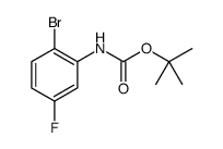 (2-Bromo-5-fluoro-phenyl)-carbamic acid tert-butyl ester Structure