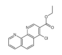 4-chloro-[1,10]phenanthroline-3-carboxylic acid ethyl ester结构式
