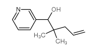 2,2-二甲基-1-吡啶-3-基-4-戊烯-1-醇结构式