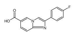 2-(4-氟苯基)咪唑并[1,2-a]吡啶-6-羧酸结构式