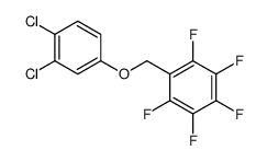 1-[(3,4-dichlorophenoxy)methyl]-2,3,4,5,6-pentafluorobenzene结构式
