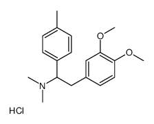2-(3,4-dimethoxyphenyl)-N,N-dimethyl-1-(4-methylphenyl)ethanamine,hydrochloride结构式