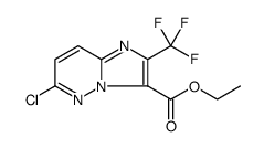 6-CHLORO-2-TRIFLUOROMETHYL-IMIDAZO[1,2-B]PYRIDAZINE-3-CARBOXYLIC ACID ETHYL ESTER Structure