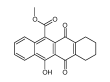 12-Hydroxy-6,11-dioxo-6,7,8,9,10,11-hexahydro-naphthacene-5-carboxylic acid methyl ester Structure