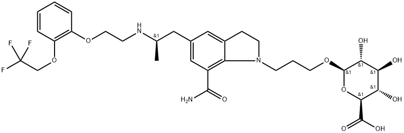 西洛多辛葡萄糖苷酸结构式