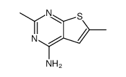 2,6-dimethylthieno[2,3-d]pyrimidin-4-amine结构式