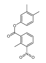 Benzoic acid, 2-methyl-3-nitro-, 3,4-dimethylphenyl ester结构式