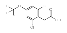 2,6-二氯-4-(三氟甲氧)苯醋酸结构式