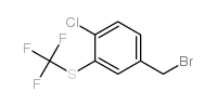 4-chloro-3-(trifluoromethylthio)benzyl bromide structure