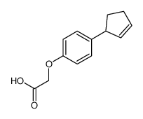 2-(4-cyclopent-2-en-1-ylphenoxy)acetic acid Structure