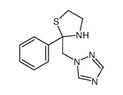 2-phenyl-2-(1,2,4-triazol-1-ylmethyl)-1,3-thiazolidine Structure