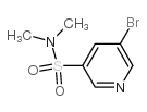 N,N-二甲基 5-溴吡啶-3-磺酰胺结构式