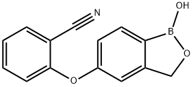 2-((1-羟基-1,3-二氢苯并[C] [1,2]氧杂硼-5-基)氧基)苄腈结构式