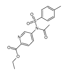 ethyl 5-(N-acetyl-p-toluenesulfonamido)picolinate结构式