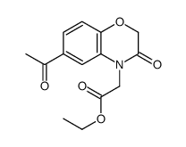 ethyl 2-(6-acetyl-3-oxo-1,4-benzoxazin-4-yl)acetate Structure
