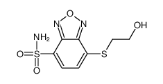 7-(2-hydroxyethylsulfanyl)-2,1,3-benzoxadiazole-4-sulfonamide Structure