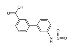 3-[3-(methanesulfonamido)phenyl]benzoic acid Structure