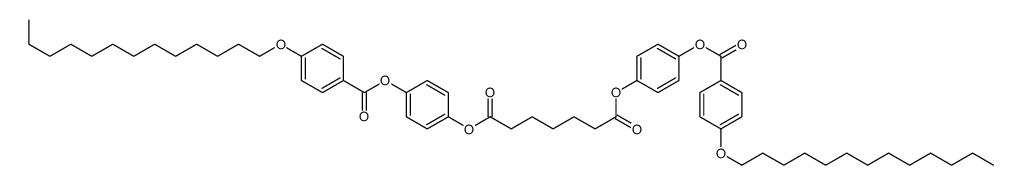 bis[4-(4-tridecoxybenzoyl)oxyphenyl] heptanedioate Structure