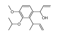 1-[3-isopropoxy-4-methoxy-2-(1-methyl-2-propenyl)phenyl]-2-propen-1-ol结构式