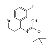1-(Boc-氨基)-3-溴-1-(3-氟苯基)丙烷结构式