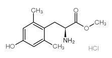 (S)-2,6-二甲基酪氨酸甲酯盐酸盐结构式