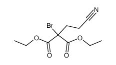 Propanedioic acid, bromo(2-cyanoethyl)-, diethyl ester (9CI)结构式