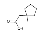 2-(1-methylcyclopentyl)acetic acid Structure