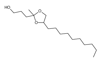 3-(4-decyl-2-methyl-1,3-dioxolan-2-yl)propan-1-ol结构式