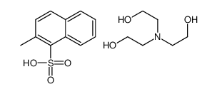 2-methylnaphthalene-1-sulphonic acid, compound with 2,2',2''-nitrilotris[ethanol] (1:1)结构式