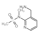 N-(3-(氨基甲基)吡啶-2-基)-N-甲基甲磺酰胺结构式