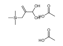 acetic acid,2-(trimethylsilylmethyl)prop-2-ene-1,1-diol Structure