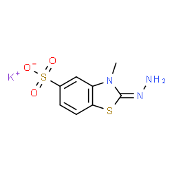 potassium 2-hydrazono-2,3-dihydro-3-methylbenzothiazole-5-sulphonate Structure