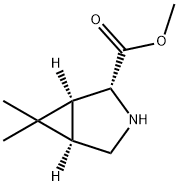 (1S,2R,5R)-methyl-6,6-dimethyl-3-azabicyclo[3.1.0]hexane-2-carboxylate Structure