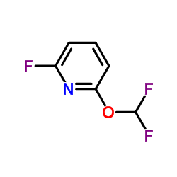 2-(二氟甲氧基)-6-氟吡啶结构式