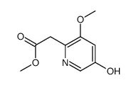 2-(5-羟基-3-甲氧基吡啶-2-基)乙酸甲酯结构式