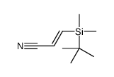 3-[tert-butyl(dimethyl)silyl]prop-2-enenitrile Structure